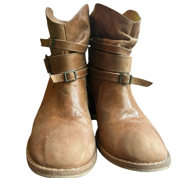 MIA Brown Leather Ankle Country Cowboy Boots, Size 8.5 - Picture 5 of 7